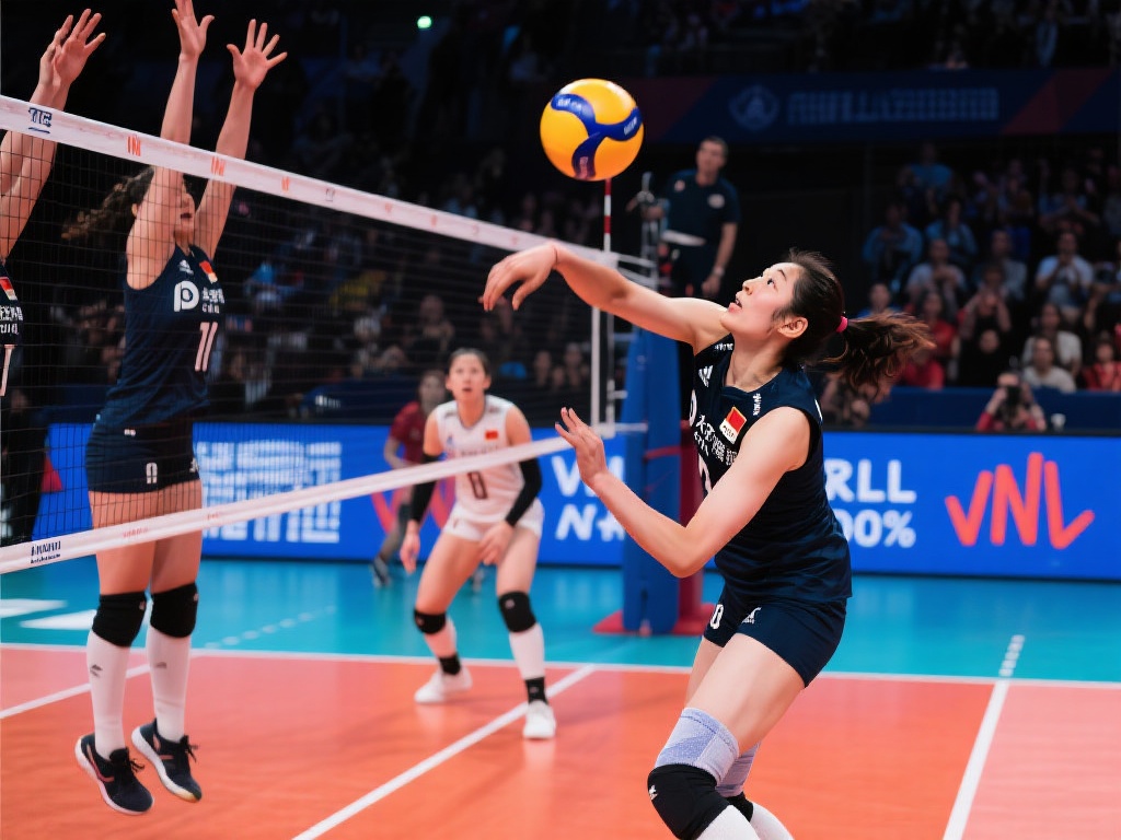 以决赛为例，朱婷在面对对方高大的拦网时，